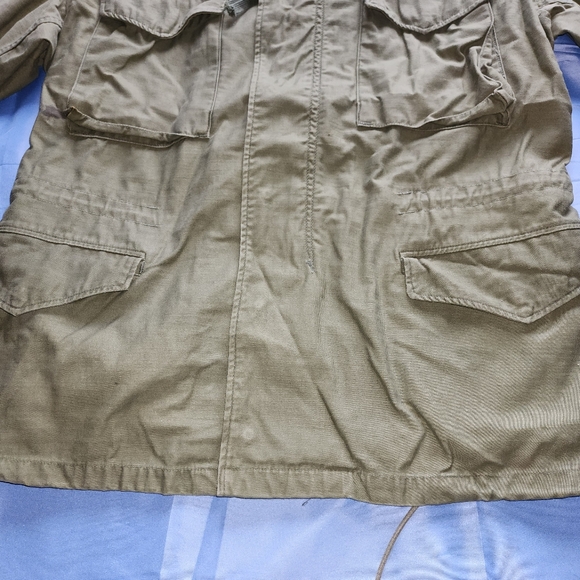 VINTAGE US MILITARY M-65 FIELD JACKET OG 107 OLIVE GREEN SIZE MEDIUM IS USED - Picture 2 of 16